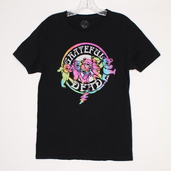 Grateful Dead Tops - Grateful Dead Dancing Rainbow Bears Tshirt